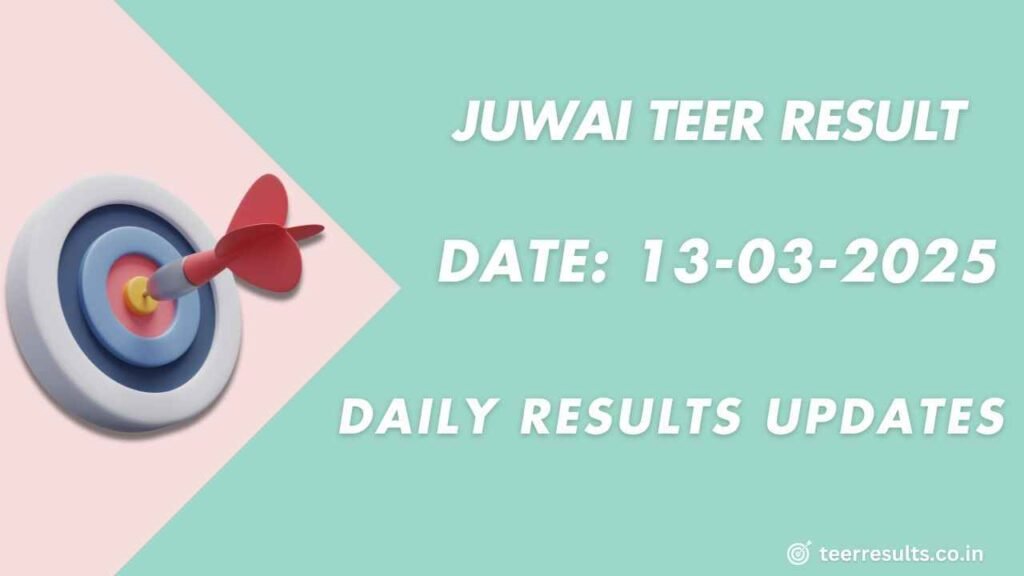 Juwai Teer Chart Numbers 13-03-2025