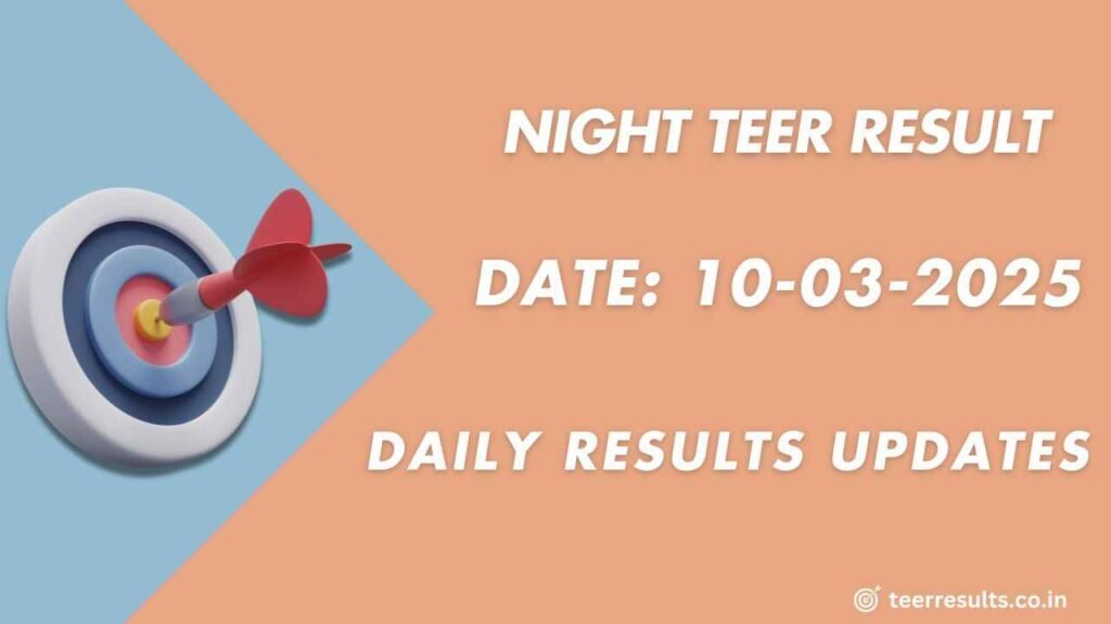 Nigth Game Result Number 10-03-2025