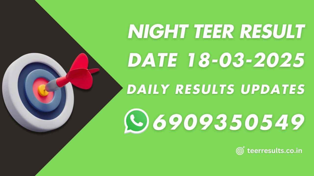 Night Teer Target Results 18-03-2025