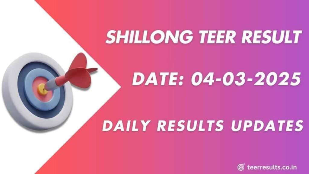 Shillong Teer Calculator 04-03-2025