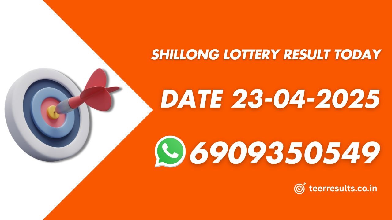 Shillong Lottery Result Today