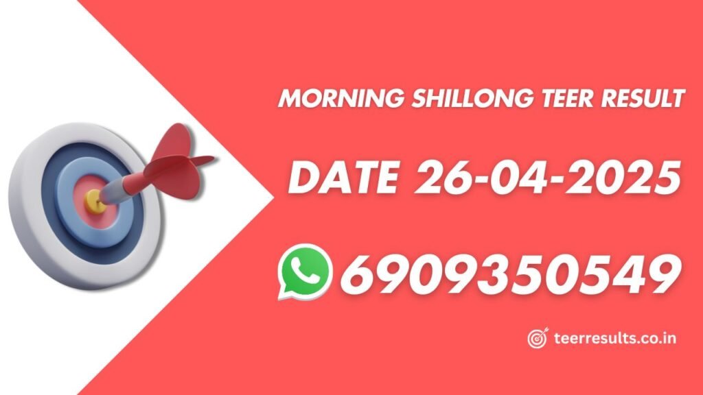 Morning Shillong Teer Result