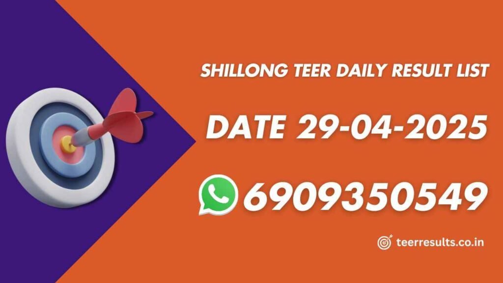 Shillong Teer Daily Result