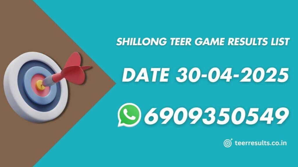 Shillong Teer Game Results List